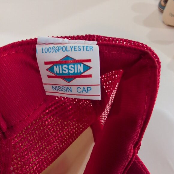 Vintage Miracle Mart Foods Truckers Hat Adjustable Red & White - Picture 3 of 3